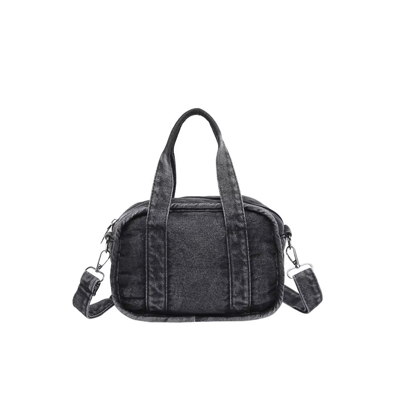 Crossbody Forest Series Small Square Bag for Women 2024 New Fashion Washed Denim Handbag, Single Shoulder Mobile Phone Bag