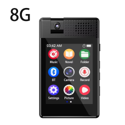 Bluetooth 5.3 MP3 Music Player Built-in Speaker 2.5 Inch Full Touch Screen HIFI Walkman With E-book/Pedometer