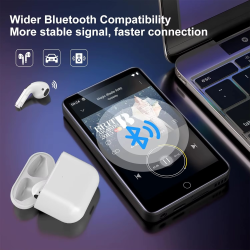 80GB (16GB+64GB) MP3 Player Android 9.0 with Bluetooth and WiFi, 4.0-inch with speakers, FM radio, eBooks, capacity up to 512GB