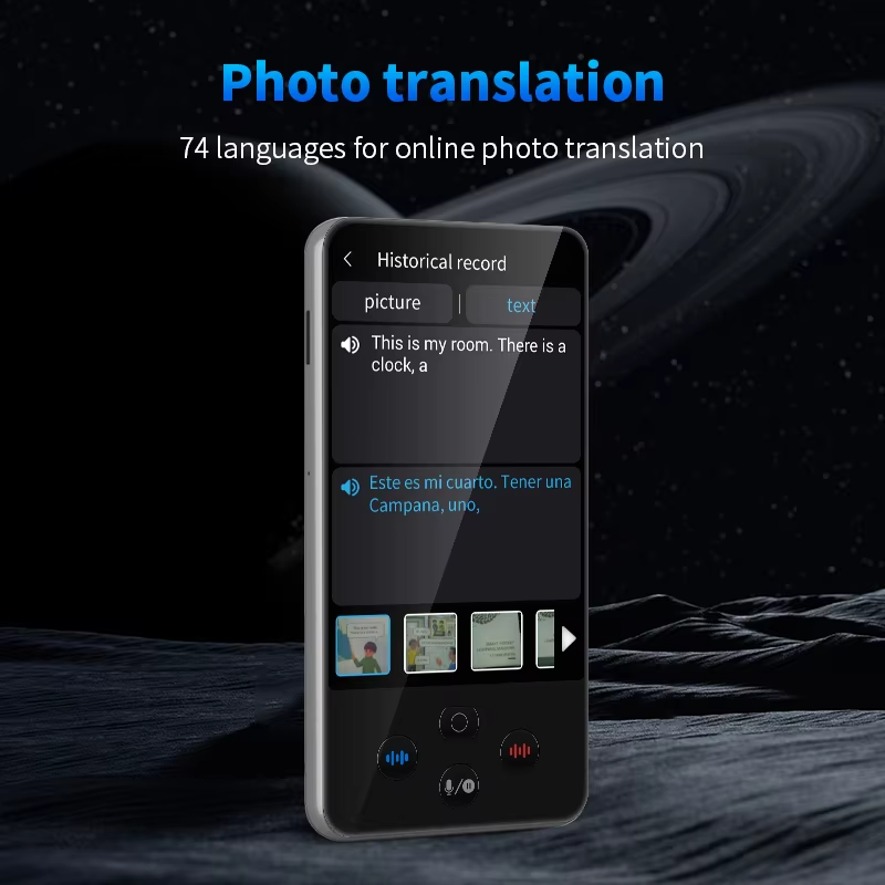 Portable Translator S85 Pro WiFi 138 Language Online Offline Smart Recording Translate ChatGPT Voice Photo Group Translation