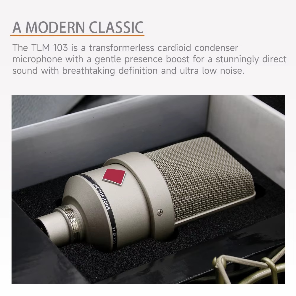 Professional 103 Condenser Microphone Studio For Laptop Computer Mic Karaoke Singing Streaming Podcast Live Wired Mikrofon