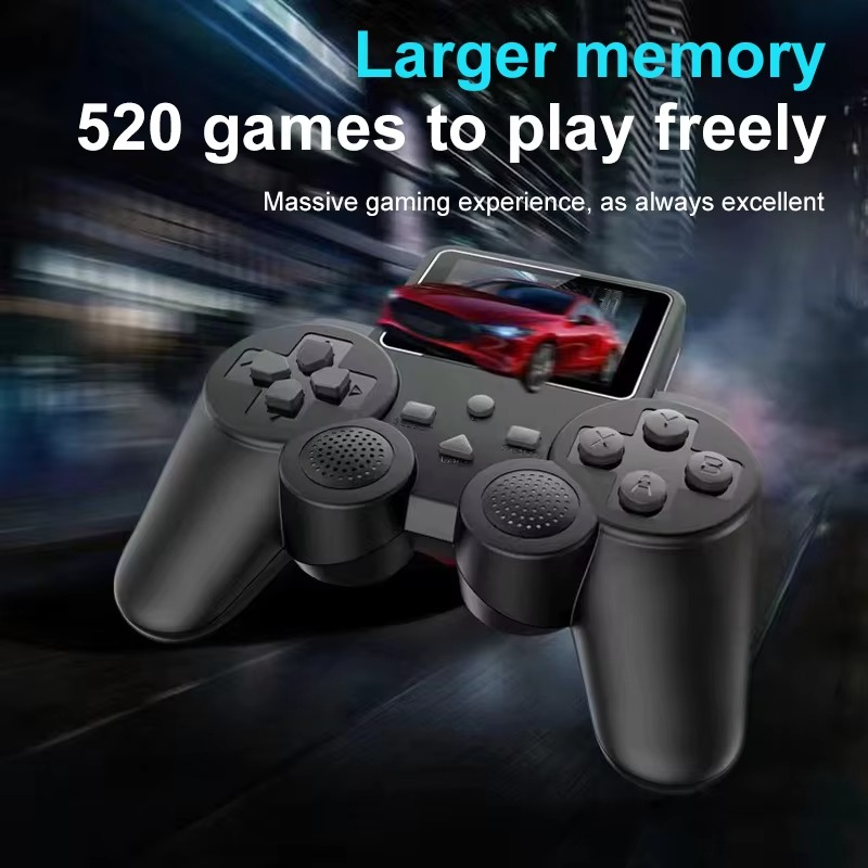 S10 Portable Video Game Consoles Gamepad Controller 2.4-inch Built-in 520 Games Retro Handheld Game Player AV Output Control