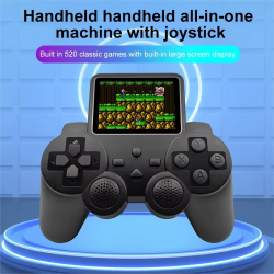 S10 Portable Video Game Consoles Gamepad Controller 2.4-inch Built-in 520 Games Retro Handheld Game Player AV Output Control