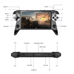 X9 Handheld Game Console With 3000Games 5.5inch Screen Retro Video Game Built in 9 Emulators Large Battery Type-C Charging