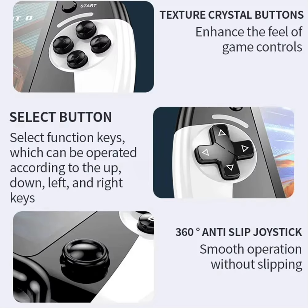 X9 Handheld Game Console With 3000Games 5.5inch Screen Retro Video Game Built in 9 Emulators Large Battery Type-C Charging