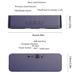 Wireless S18 Creative Bluetooth Smart Speaker With Subwoofer For Mobile Phone Computer Audio Outdoor Portable Radio Device