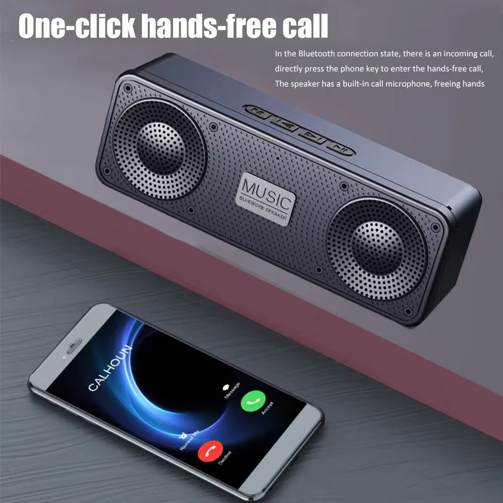 Wireless S18 Creative Bluetooth Smart Speaker With Subwoofer For Mobile Phone Computer Audio Outdoor Portable Radio Device