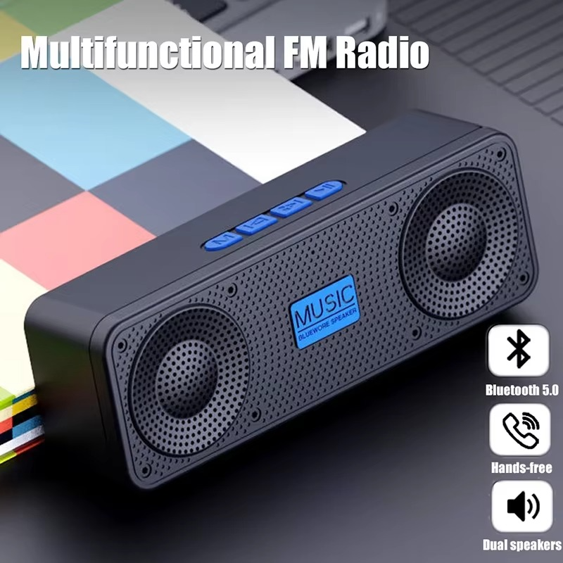 Wireless S18 Creative Bluetooth Smart Speaker With Subwoofer For Mobile Phone Computer Audio Outdoor Portable Radio Device