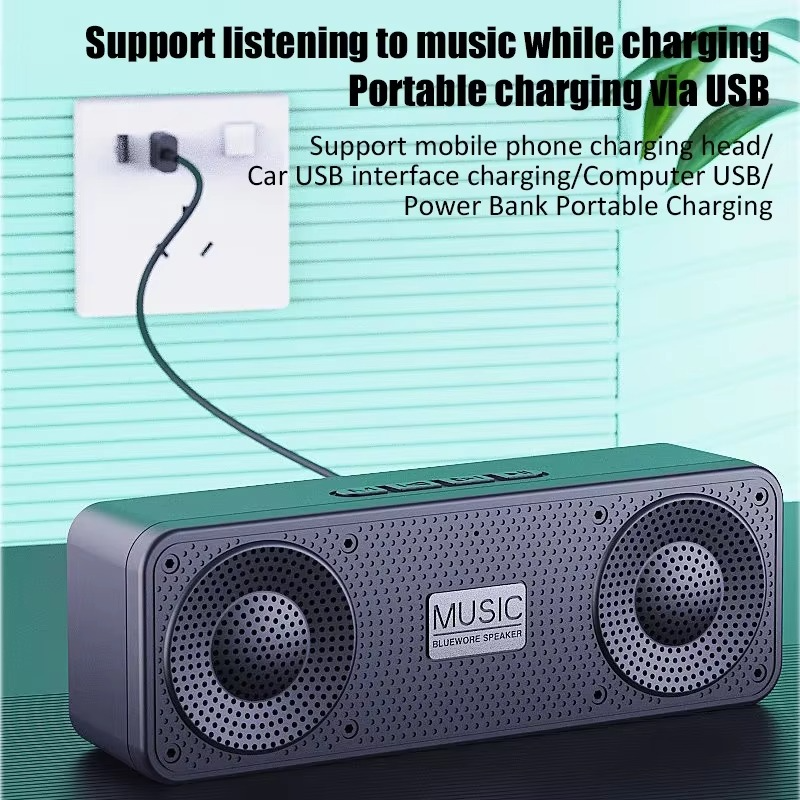 Wireless S18 Creative Bluetooth Smart Speaker With Subwoofer For Mobile Phone Computer Audio Outdoor Portable Radio Device