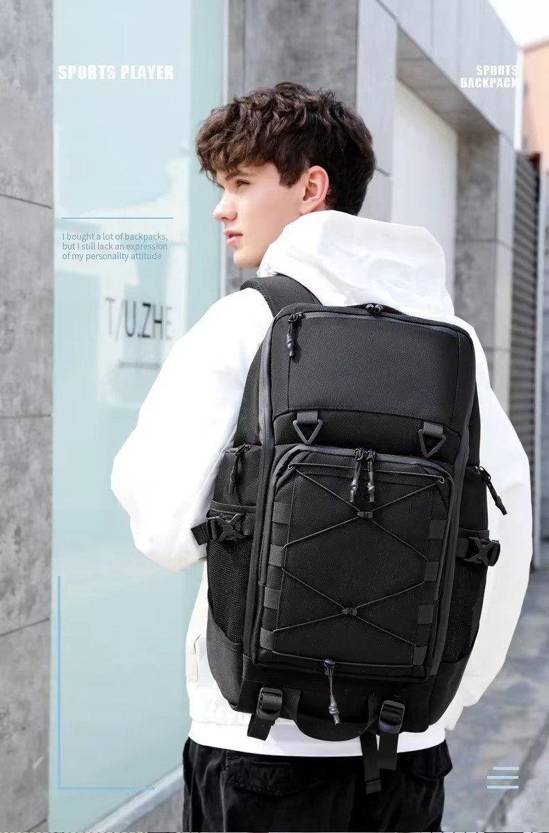 Ozuko 48x27x18 Cabin backpack Men s Multifunctional waterproof Outdoor Cycling Backpack Tactical Camouflage 15 Inch Laptop