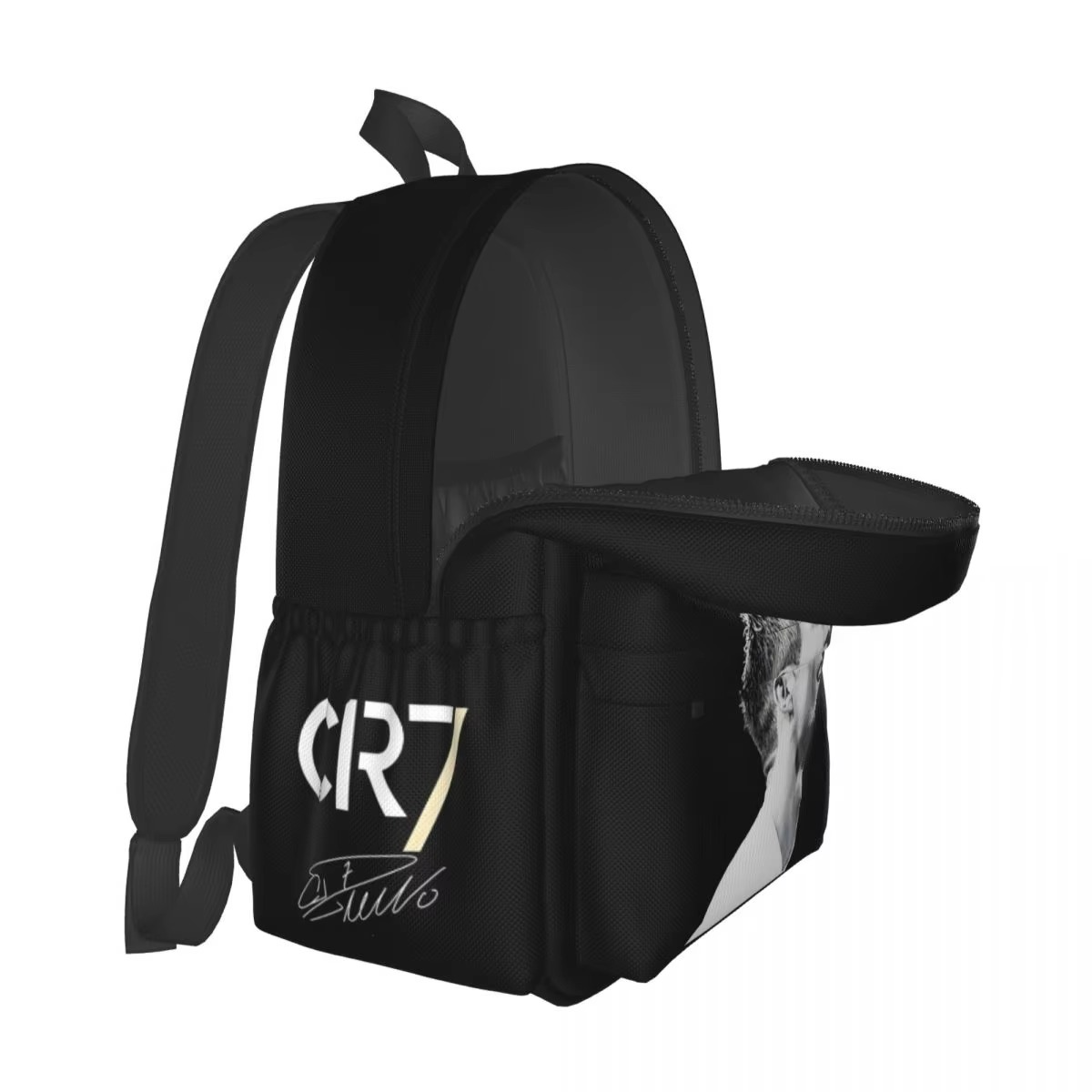 Cristiano Ronaldo CR7 New Fashion High Capacity Waterproof College Backpack Trendy Laptop Travel Book Bag