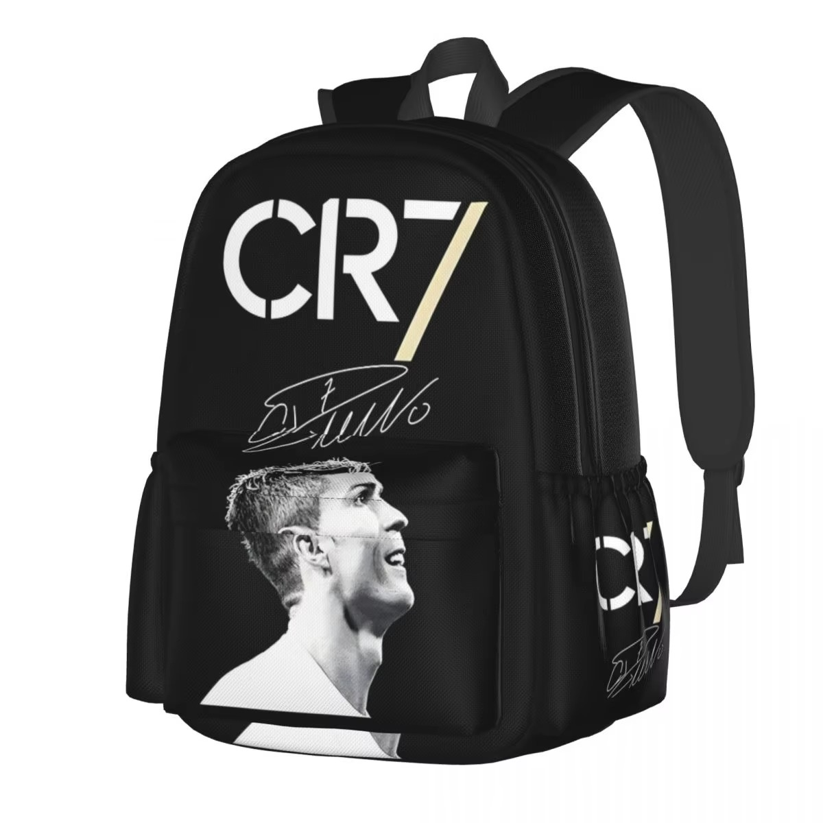 Cristiano Ronaldo CR7 New Fashion High Capacity Waterproof College Backpack Trendy Laptop Travel Book Bag