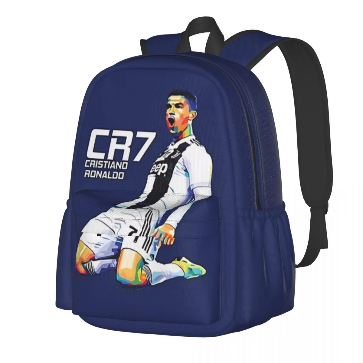 Cristiano Ronaldo CR7 New Fashion High Capacity Waterproof College Backpack Trendy Laptop Travel Book Bag