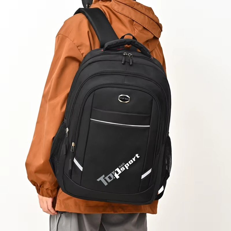 Large Capacity Backpack, Men's And Women's Student Computer BagMulti Pocket Waterproof And Wear-resistant Commuting Backpack