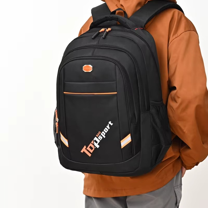 Large Capacity Backpack, Men's And Women's Student Computer BagMulti Pocket Waterproof And Wear-resistant Commuting Backpack