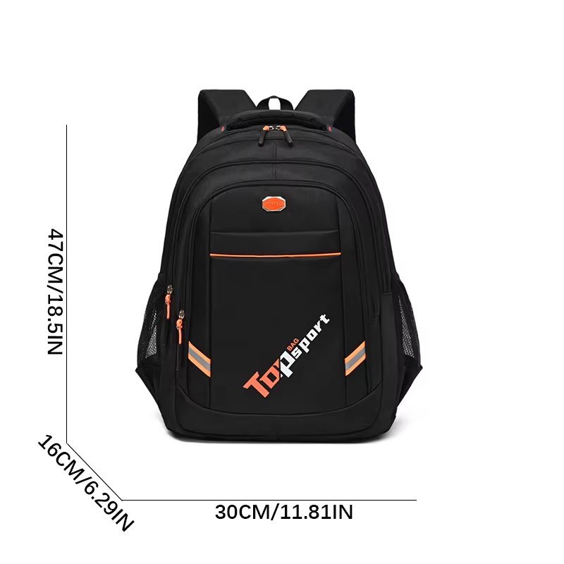 Large Capacity Backpack, Men's And Women's Student Computer BagMulti Pocket Waterproof And Wear-resistant Commuting Backpack