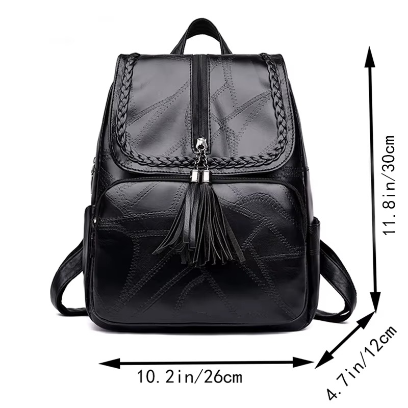 Women Backpack School Bag Classic Black Waterproof Travel Shoulder Bag Multi-function Backpack Women