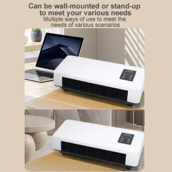 Portable Ductless Air Conditioner Wall mounted Air Conditioner blowing and heating with Remote Control for Apartment Dormitory