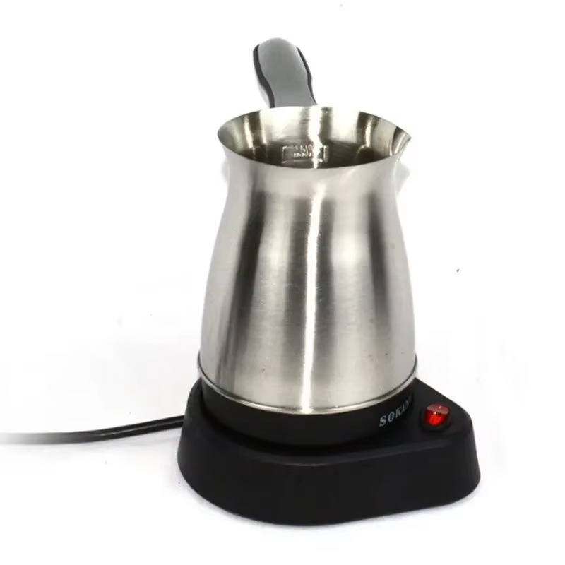 600W Turkish Electric Coffee Maker, 500ml Detached Italian Moka Pot