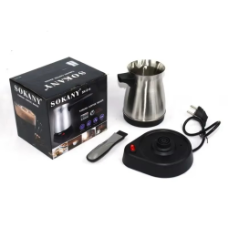 600W Turkish Electric Coffee Maker, 500ml Detached Italian Moka Pot