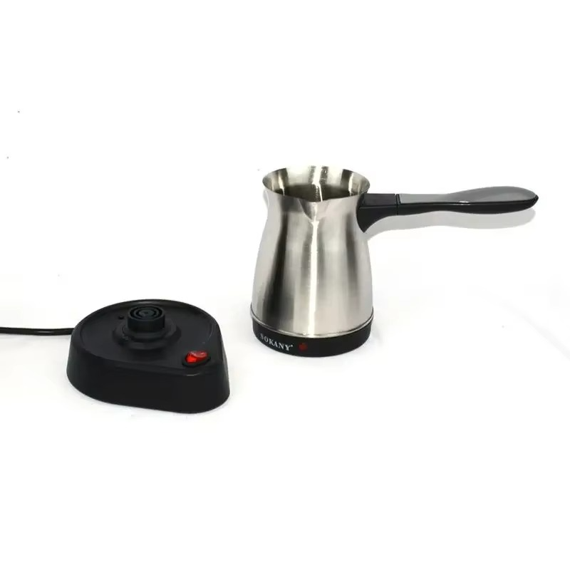 600W Turkish Electric Coffee Maker, 500ml Detached Italian Moka Pot