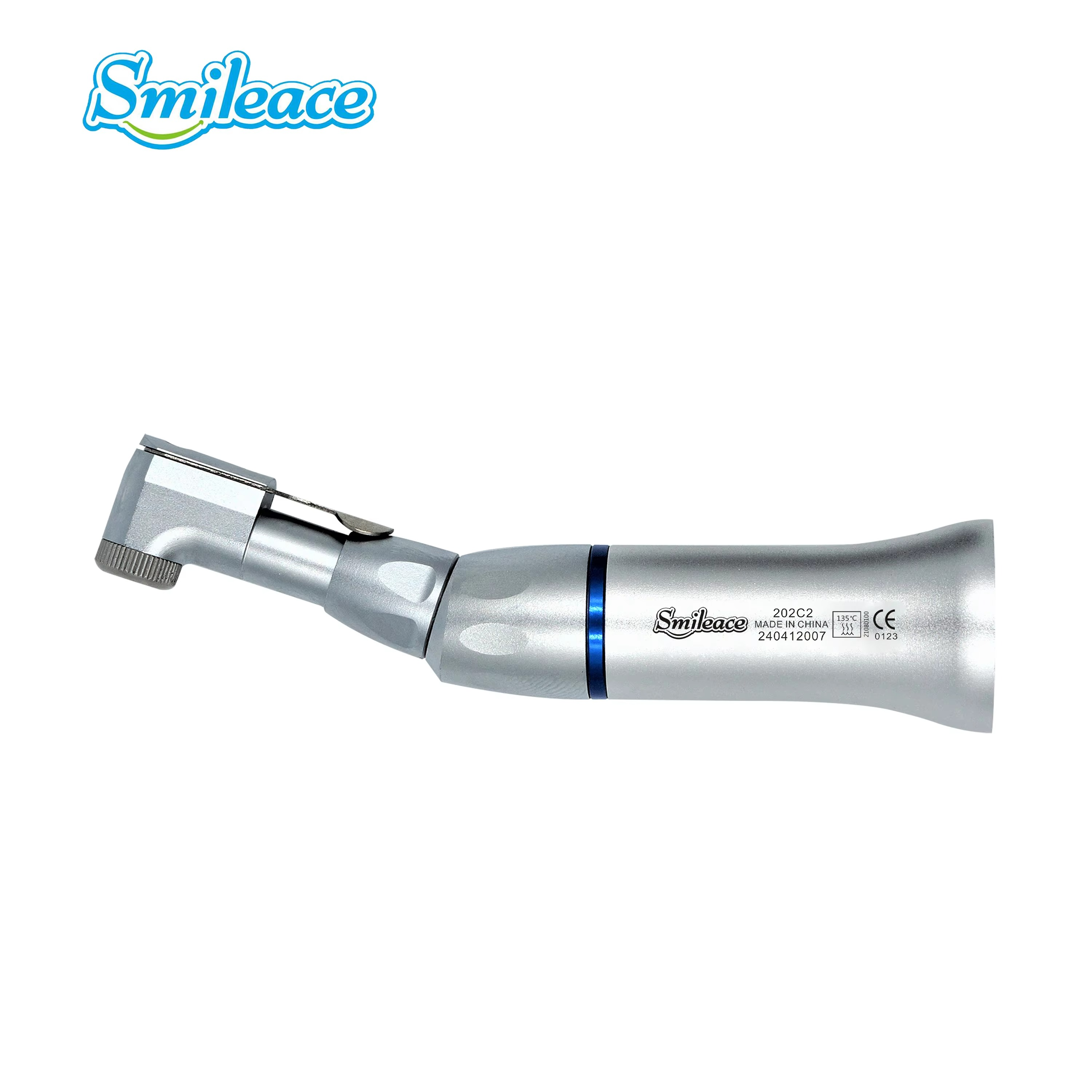 Dental Low Speed Contra Angle Handpiece 20,000rpm Push Button 1:1 Direct Drive Gear Ratio Apply for CA Burs ø2.35mm