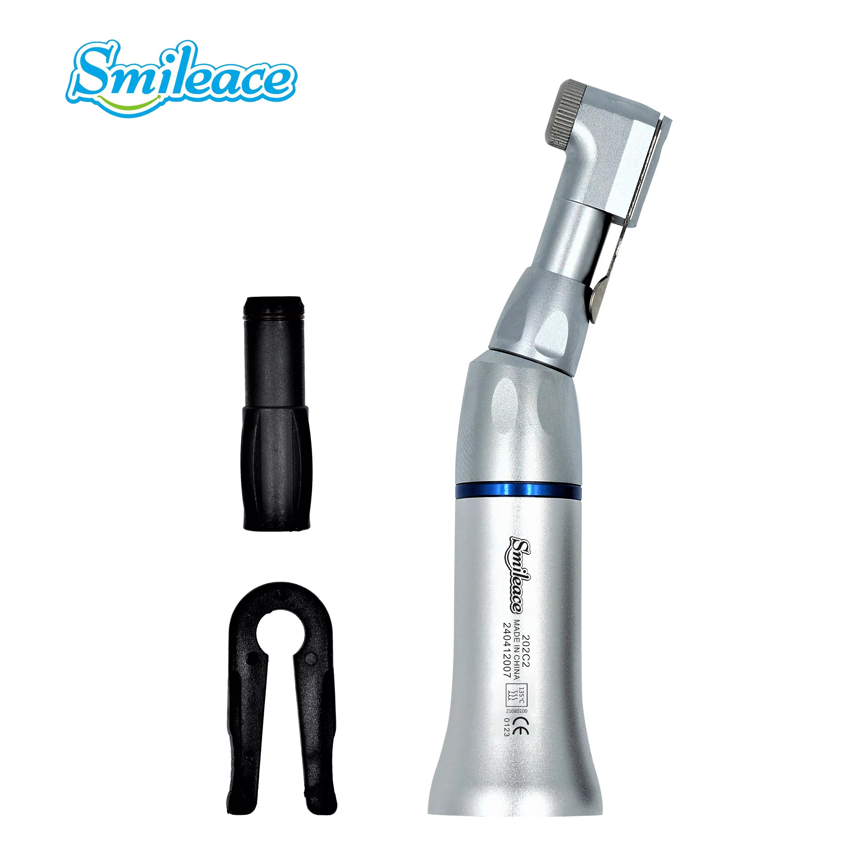 Dental Low Speed Contra Angle Handpiece 20,000rpm Push Button 1:1 Direct Drive Gear Ratio Apply for CA Burs ø2.35mm