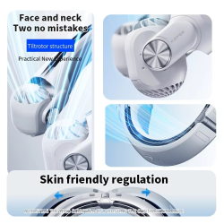 Xiaomi 8000m Portable Neck Hanging Fan Air Conditioner USB Rechargeable High-Power Bladeless Turbo Fan Suitable For Outdoor Use