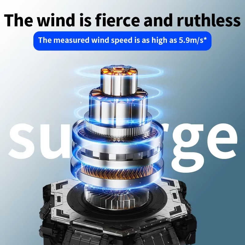 Xiaomi 8000m Portable Neck Hanging Fan Air Conditioner USB Rechargeable High-Power Bladeless Turbo Fan Suitable For Outdoor Use