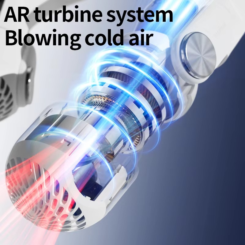 Xiaomi 8000m Portable Neck Hanging Fan Air Conditioner USB Rechargeable High-Power Bladeless Turbo Fan Suitable For Outdoor Use