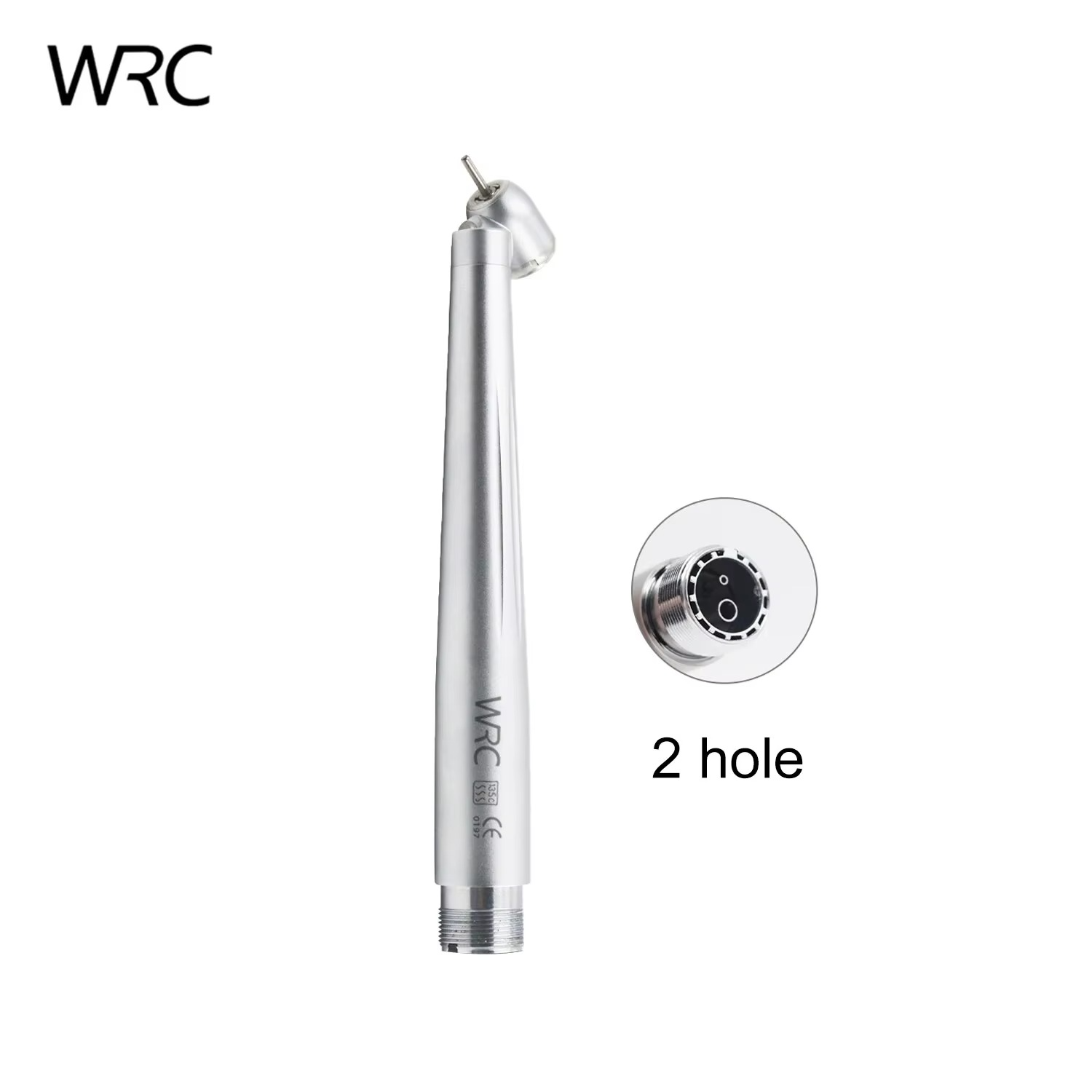 Dental 45 Degree LED High Speed Handpiece E-generator Integrated Push Button Handpiece Single Water Spray With LED Light
