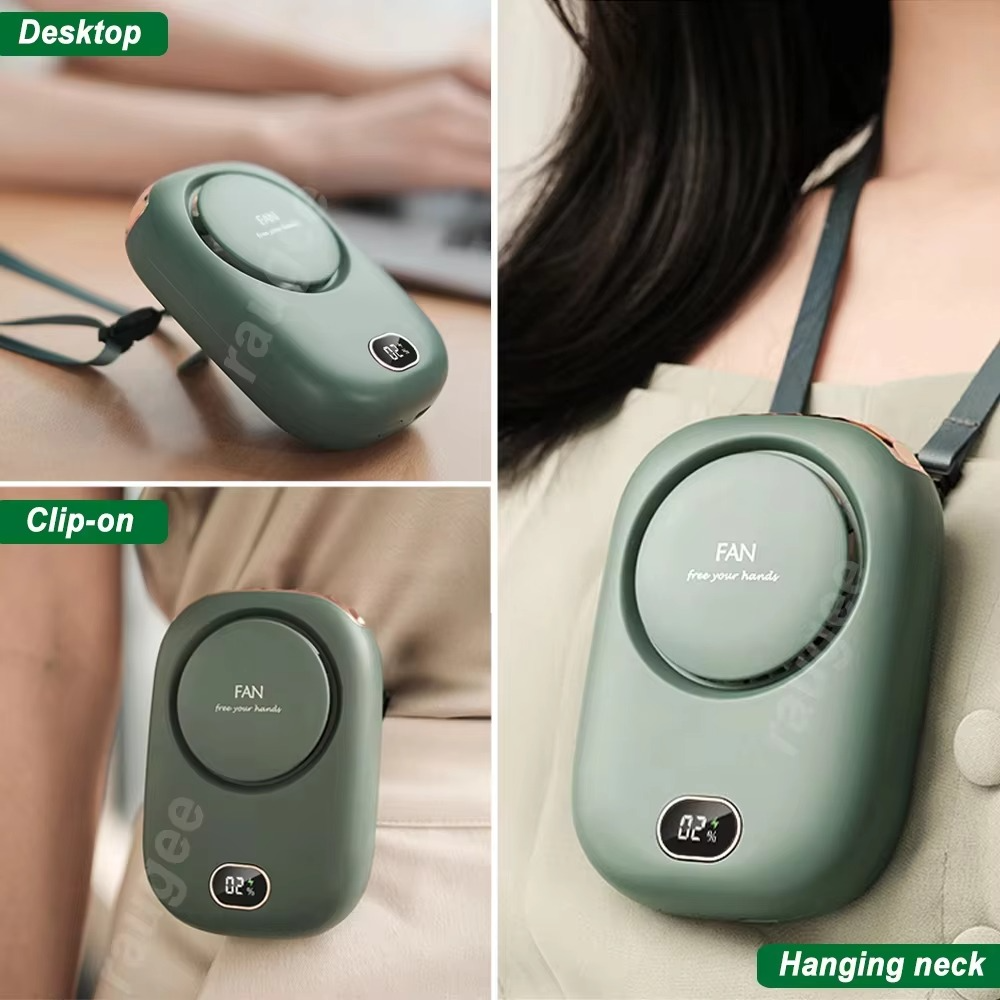 Xiaomi Portable Mini Fan Waist Clip Rechargeable Hanging Neck Fan Outdoor Camping Waist USB Small Cooling Pocket Fan for Travel