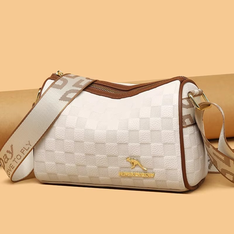 Women's shoulder bag Women's soft leather large capacity pillow bag wide strap shoulder bag crossbody bag