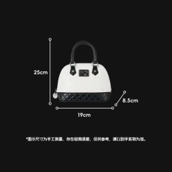 Sanrio Hello Kitty Shell Shoulder Bag Classic Pillow Crossbody Bag for Women Girl Black and White Series Luxury Designer Handbag