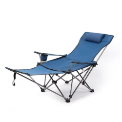Outdoor folding chair camping portable beach bench backrest fishing chair folding bed office lunch lounge chair