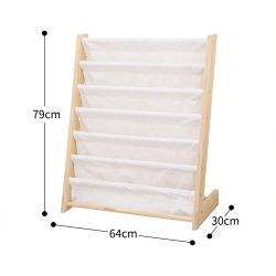 Children Book Rack Storage Gift Kids Sling Bookshelf Wooden Bookcase for Kids Room Boys Girls Magazines Study Room Picture Book