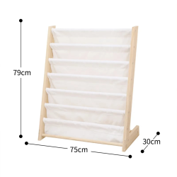 Children Book Rack Storage Gift Kids Sling Bookshelf Wooden Bookcase for Kids Room Boys Girls Magazines Study Room Picture Book