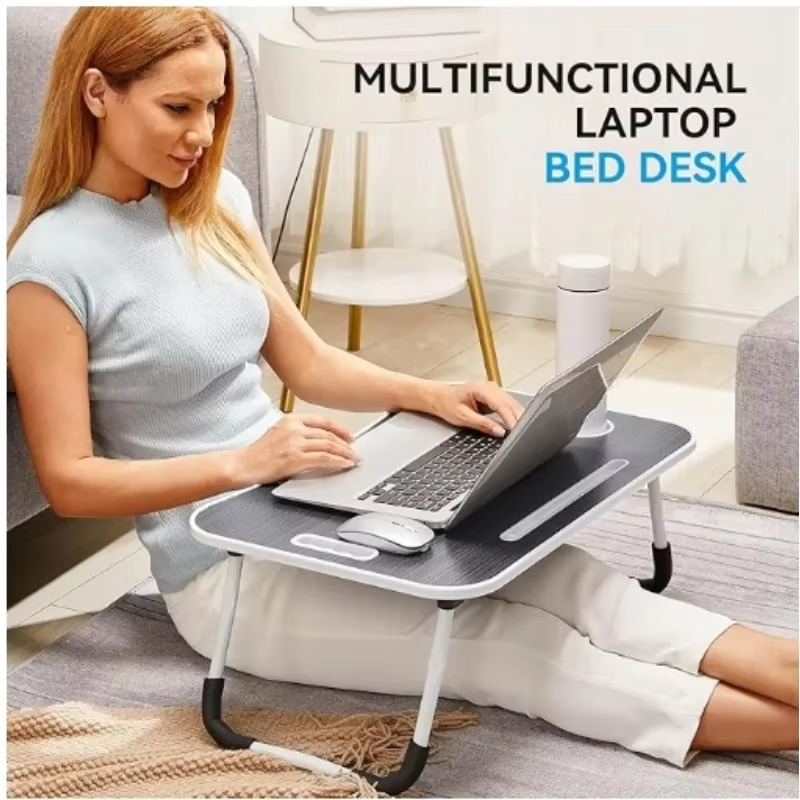 Ultra Large Portable Laptop Bed Table Foldable Desk with Cup Holder Multi Functional Computer Desks Bed Desk for Laptop