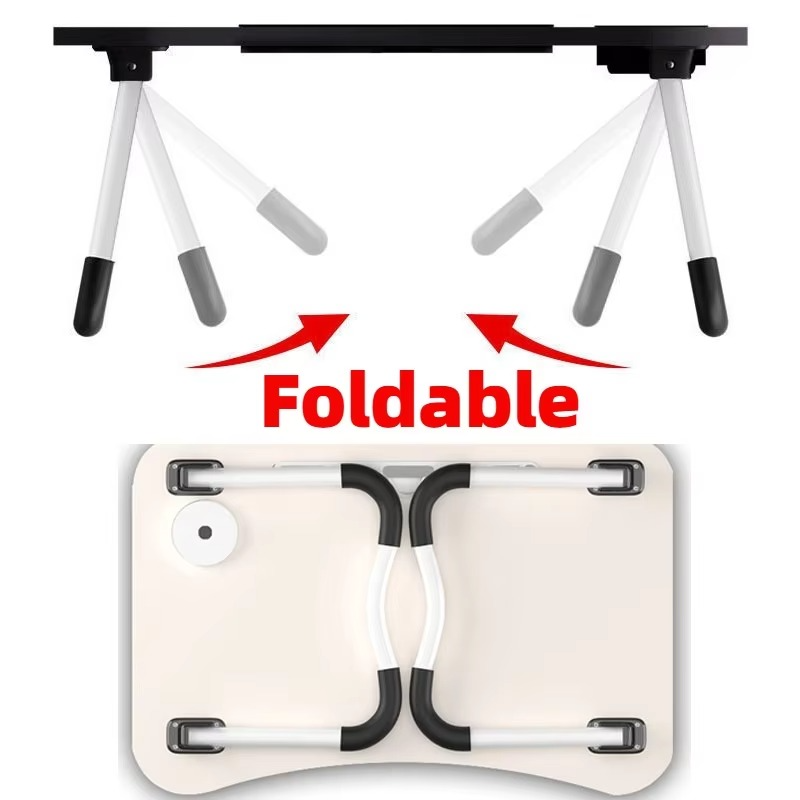 Ultra Large Portable Laptop Bed Table Foldable Desk with Cup Holder Multi Functional Computer Desks Bed Desk for Laptop