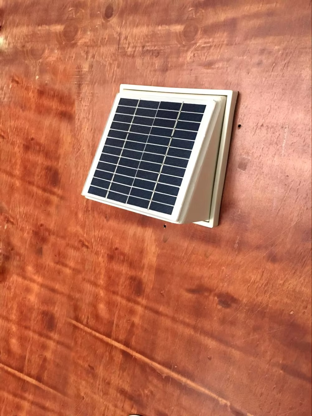 68CFM Plastic Solar Wall Fan 2.5W Ventilator Extractor Airduct Diameter 120mm for Shed Greenhouse