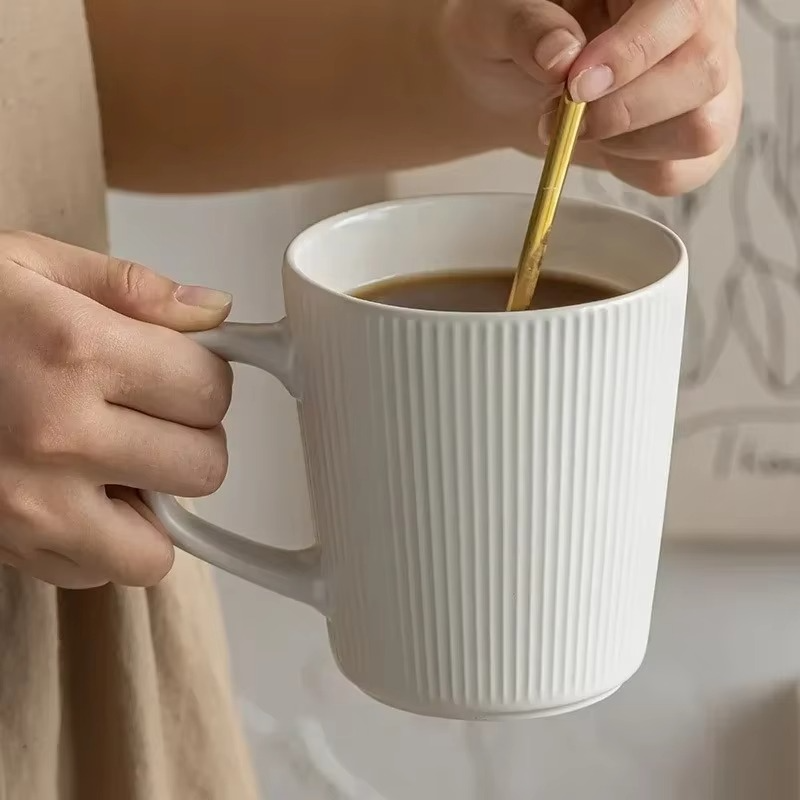Ceramics Mug Nordic Style High-capacity Milk Coffee Mug