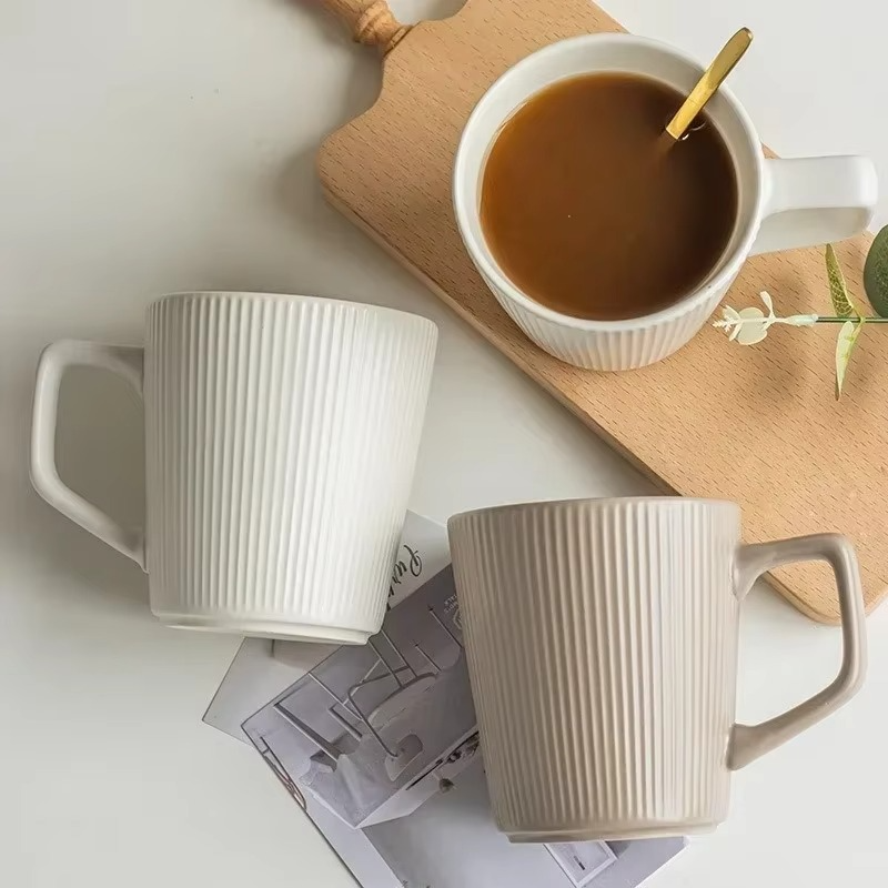 Ceramics Mug Nordic Style High-capacity Milk Coffee Mug