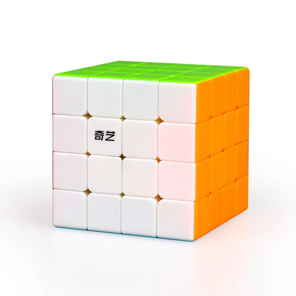 [Picube] QiYi QiYuan 4x4 Stickerless Black 4x4x4 Magic Cube Speed Puzzle QiYuan S2 Racing Cubo Magico Educational Toys Gift