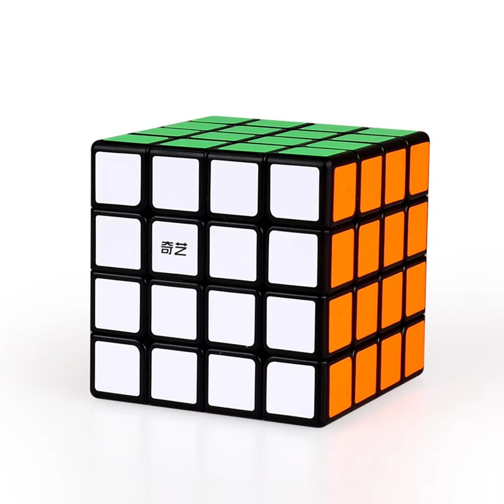 [Picube] QiYi QiYuan 4x4 Stickerless Black 4x4x4 Magic Cube Speed Puzzle QiYuan S2 Racing Cubo Magico Educational Toys Gift