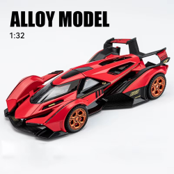 1:32 Lamborghini V12 Vision GT Gran Turismo Supercar Alloy Model Car Diecast Sound & Light Toys Children Vehicle Gifts For Kids