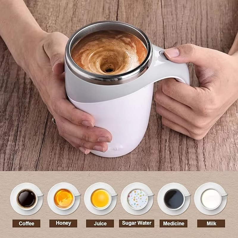 1PC Portable Smart Automatic Magnetic Stirring Cup Rechargeable