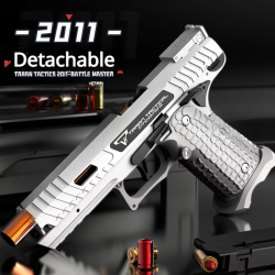 2011 Battle Master Pistol Quick Release Toy Gun Mechanical Continuous Fire Outdoor Soft Bullet Airsoft Blaster for Children Gift