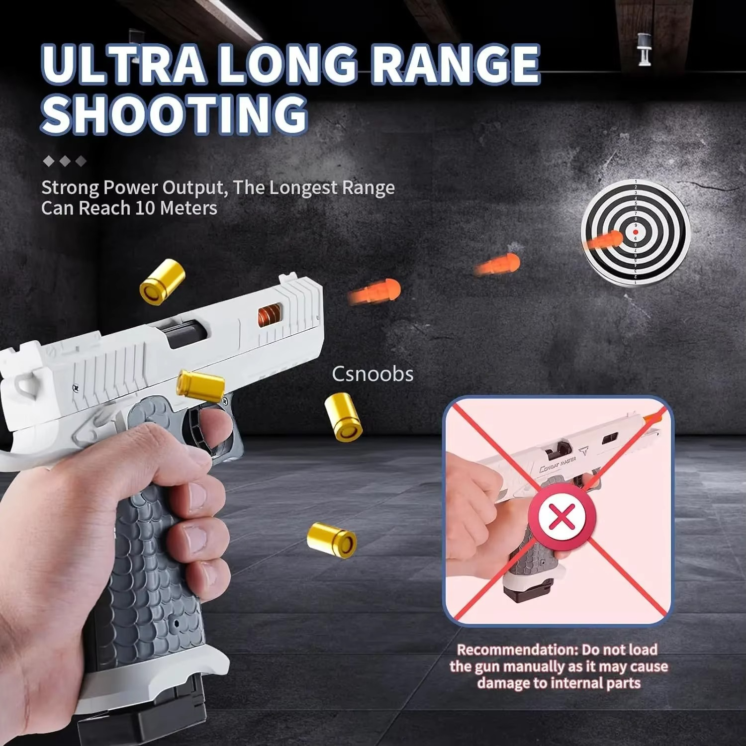 2011 Battle Master Pistol Quick Release Toy Gun Mechanical Continuous Fire Outdoor Soft Bullet Airsoft Blaster for Children Gift