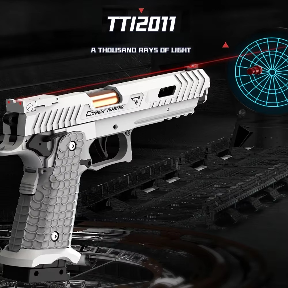2011 Battle Master Pistol Quick Release Toy Gun Mechanical Continuous Fire Outdoor Soft Bullet Airsoft Blaster for Children Gift