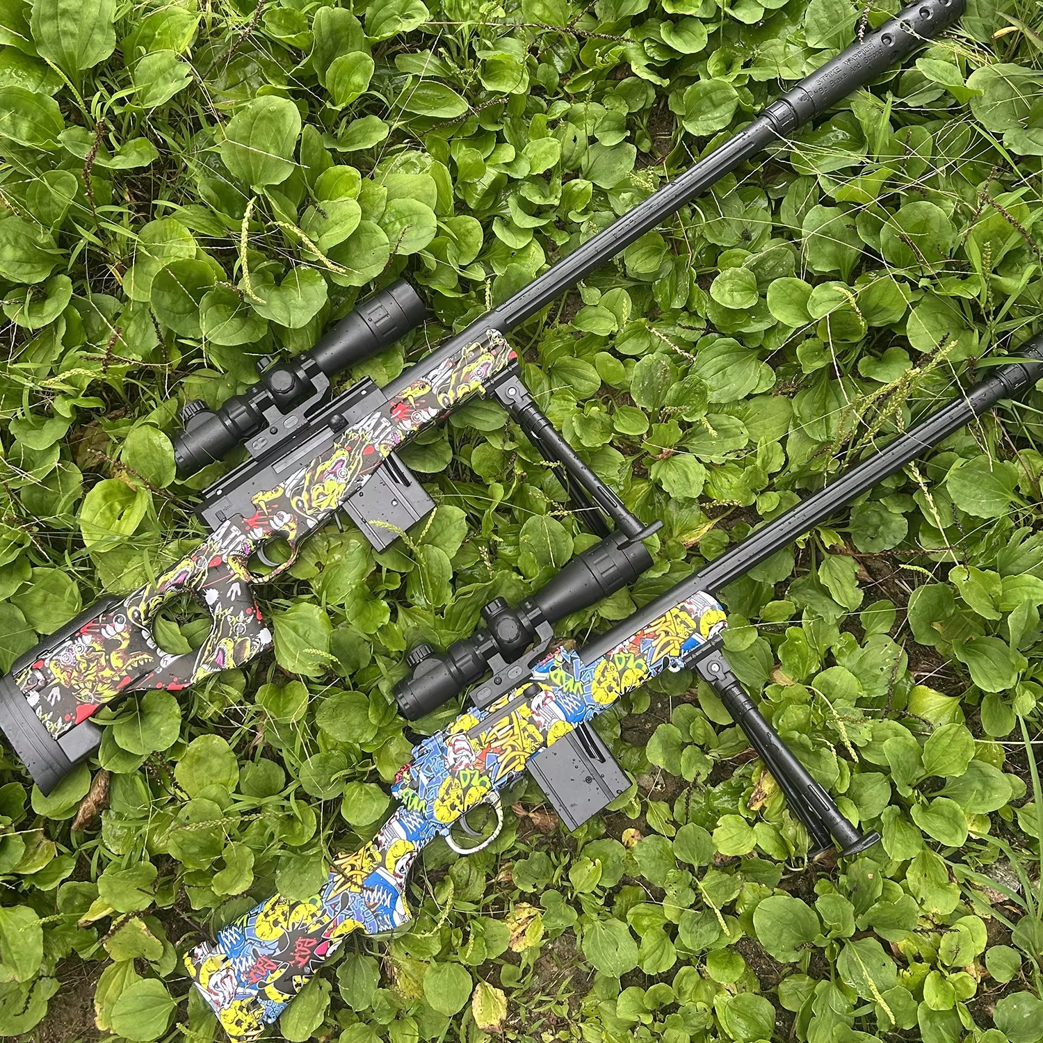 2025's New Awm and M24 Classic Manual Side Pull Mode Camouflage Pattern Pop-Up Magazine Can Launch 7-8mm Gel Ball Toy Gun